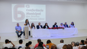 Público da 6ª Conferência Municipal dos Direitos da Pessoa Idosa lota auditório do CEEPTIC
